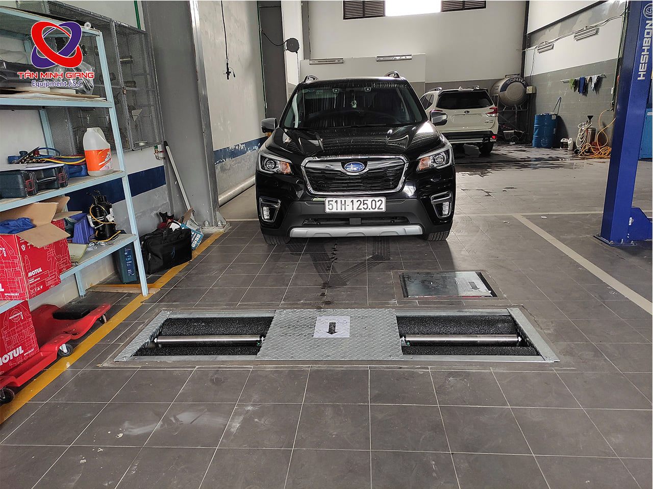 Thiết bị kiểm tra phanh dùng cho xe du lịch và tải nhỏ