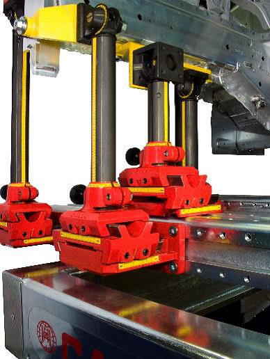 Các thanh nối dài để đỡ các xe gầm cao cho bộ jig