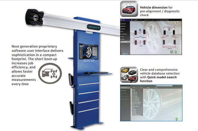 Thiết bị kiểm tra góc đặt bánh xe cho xe du lịch