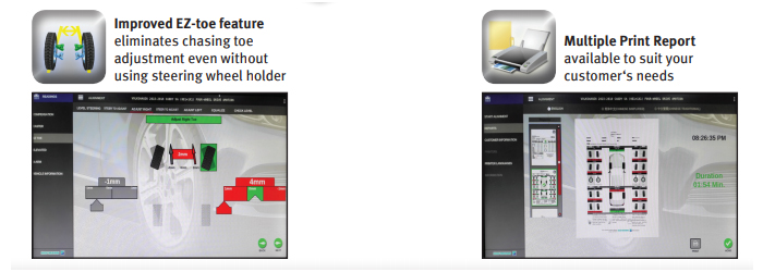 Thiết bị kiểm tra góc đặt bánh xe cho xe du lịch